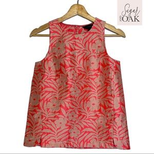 J. Crew Linen Sleeveless Bright Tropical Top Sz 00